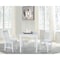 International Concepts Square 30 in x 30 in Dining Table with 2 Chairs, White, 30 W, 30 L, 30 in H, Wood, White K08-3030-C61-2 - alternate 3